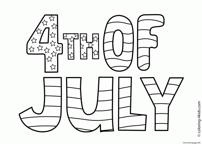 4th of july coloring pictures animal