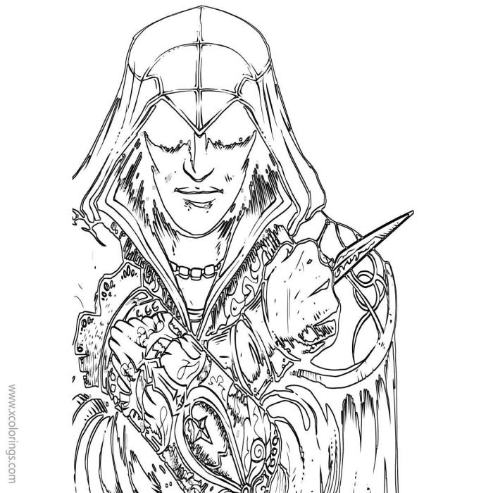 Anime coloring pages assassin