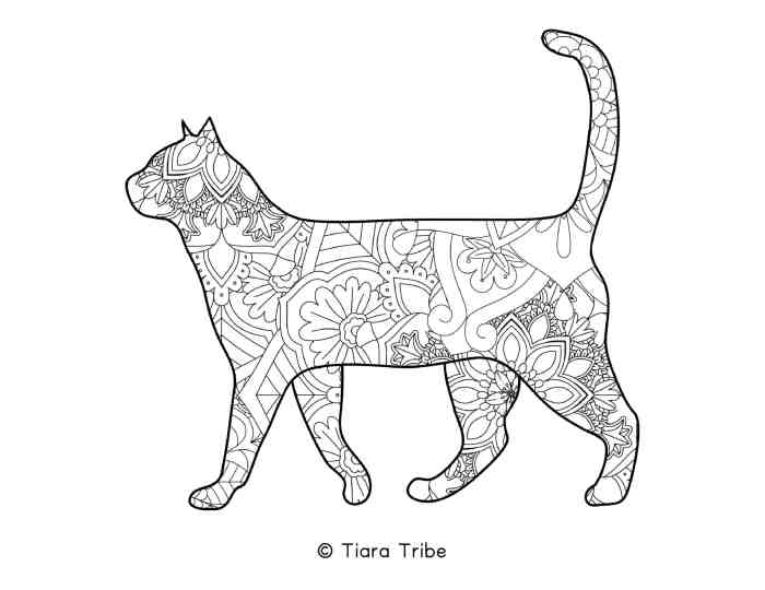 Easy animal mandala coloring pages for kids