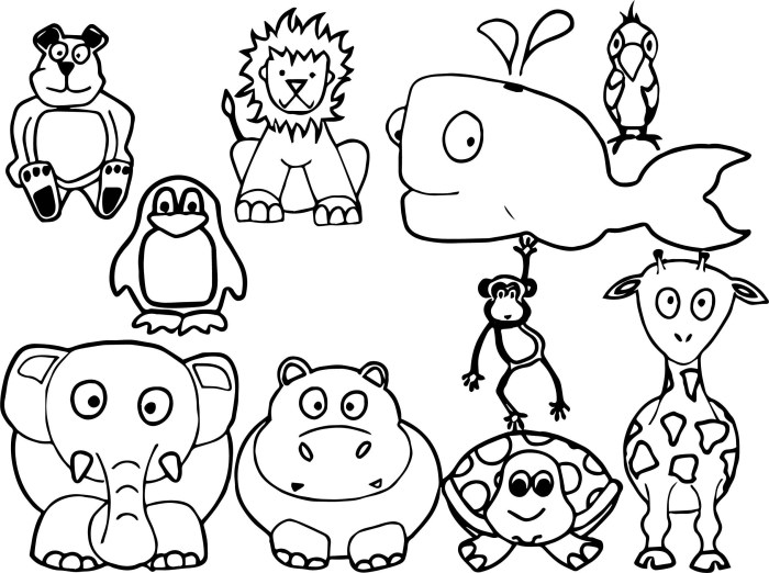 Printable coloring pictures of animals