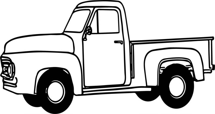 Animated truck coloring pages