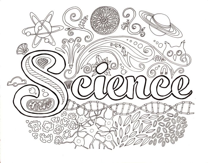 Animal science coloring page