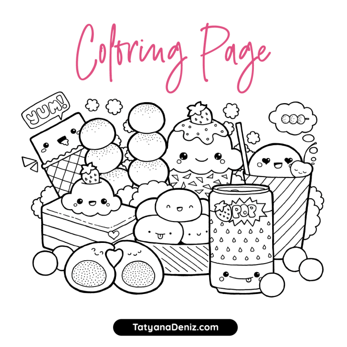 Coloring food pages printable popular