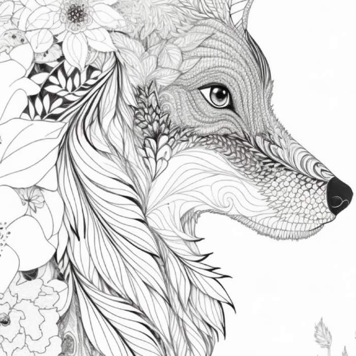 Animal coloring pages for kids hard