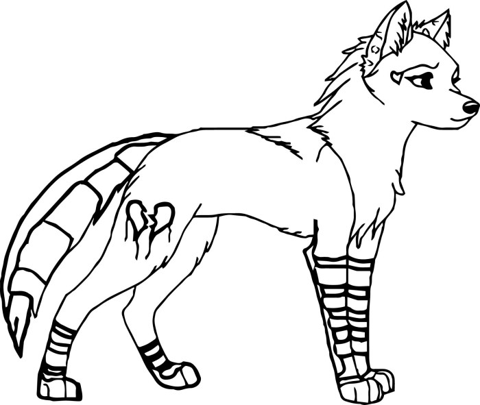 Animal anime coloring pages