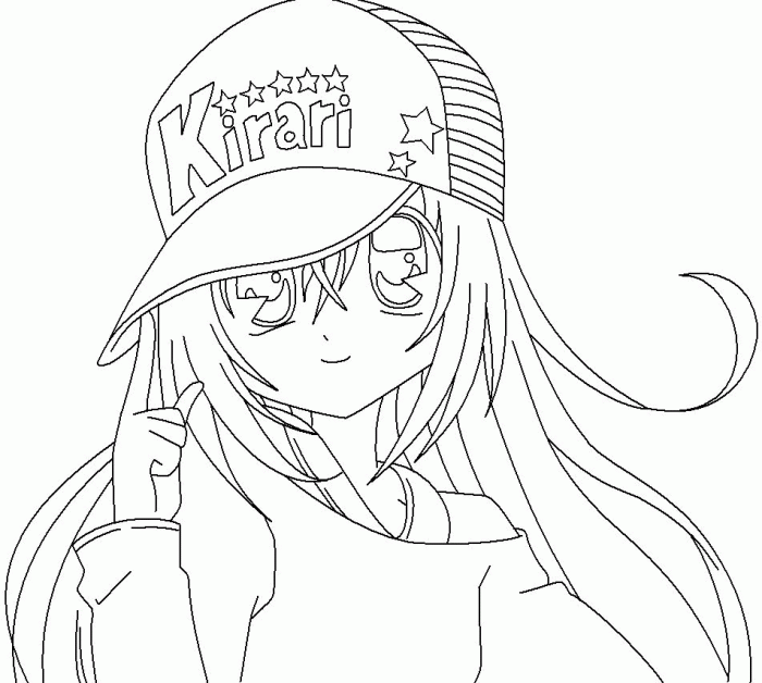 Anime coloring pages online free