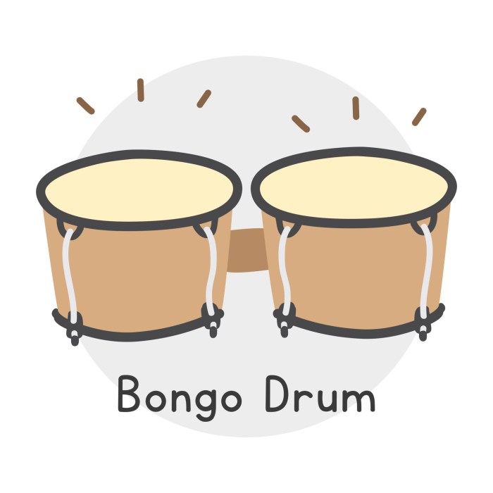 Animated bongo instrument for coloring