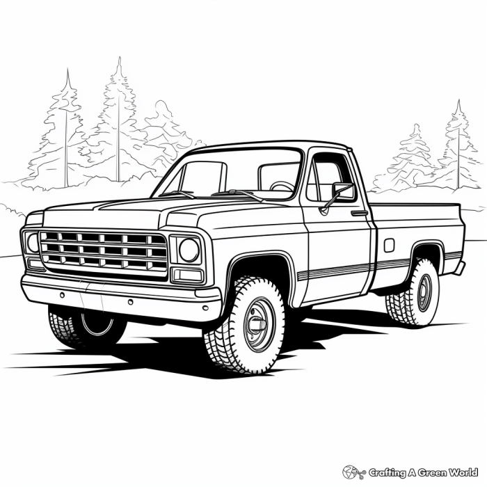 Animated truck coloring pages