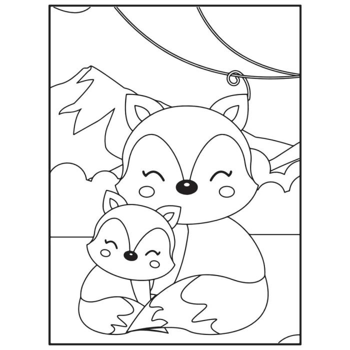 Adorable animals coloring pages