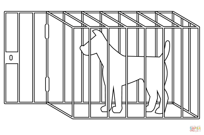 Animal cages coloring pages