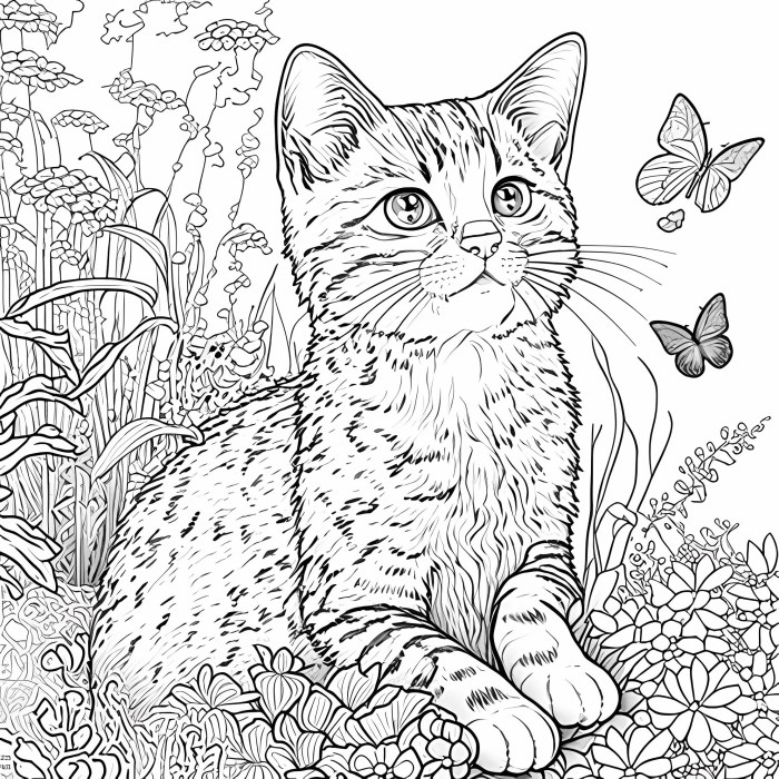 Cute animals coloring page