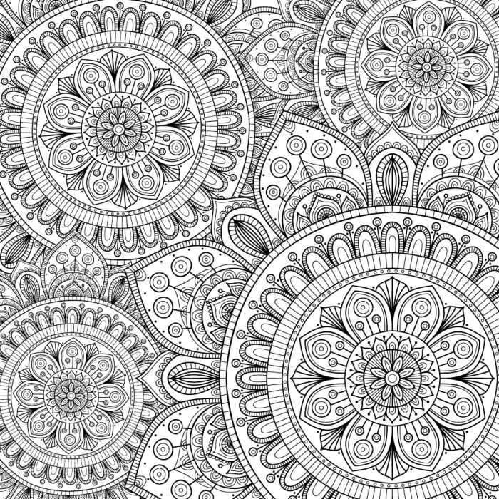 Animal detailed coloring page