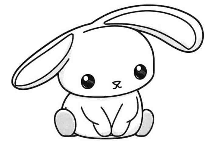 Anime bunny coloring pages