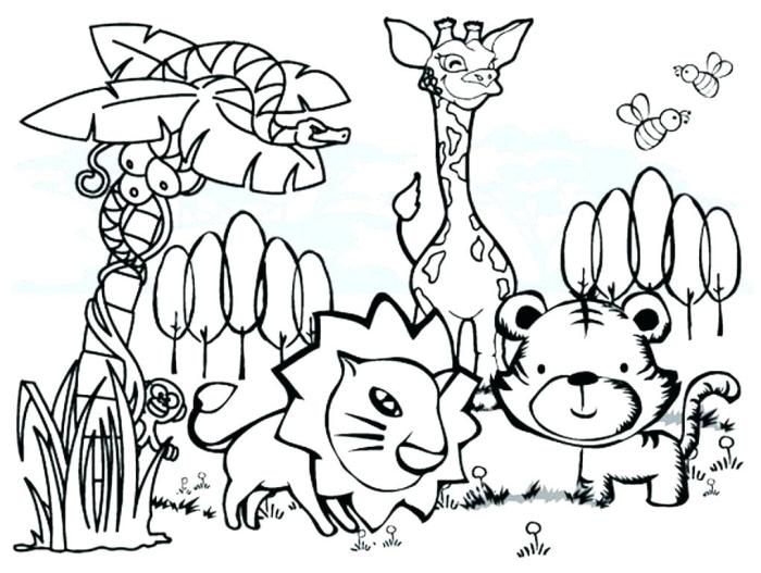 China forest animal coloring pages printable