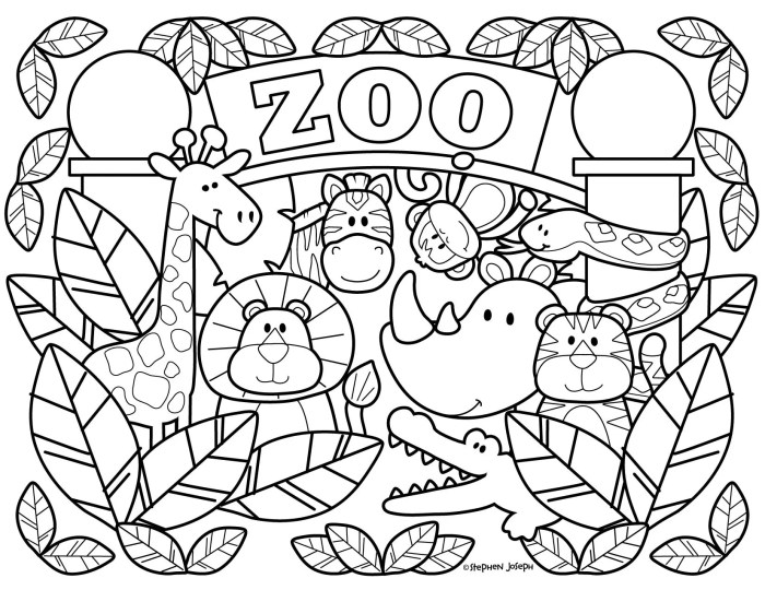 Animal coloring book free download