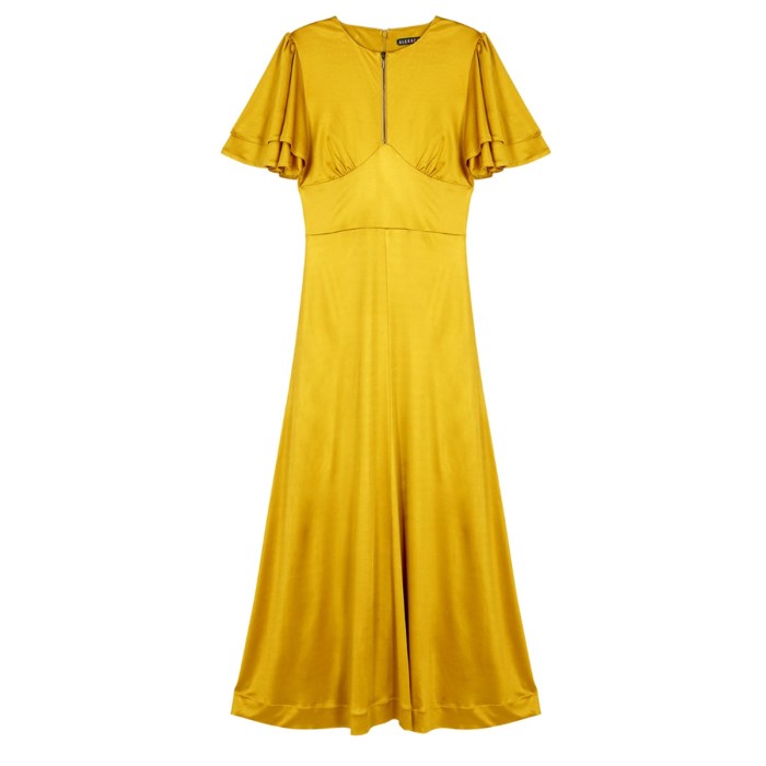 Yellow dresses for wedding guest