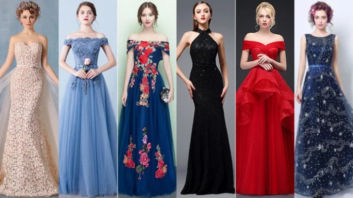 Evening dresses for wedding