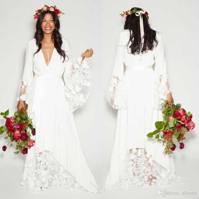 Inexpensive boho wedding dresses