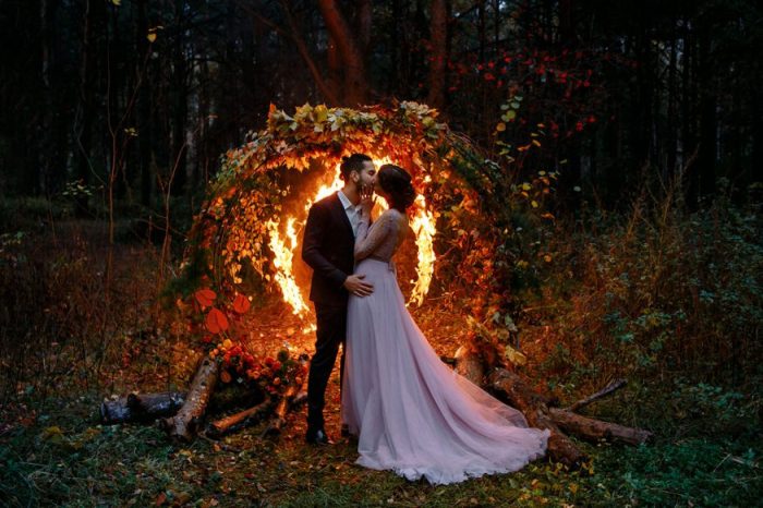 Fall outdoor wedding dresses