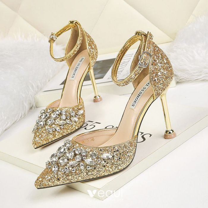 Gold dress shoes for wedding