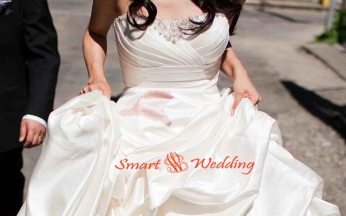 Dry cleaner wedding dress